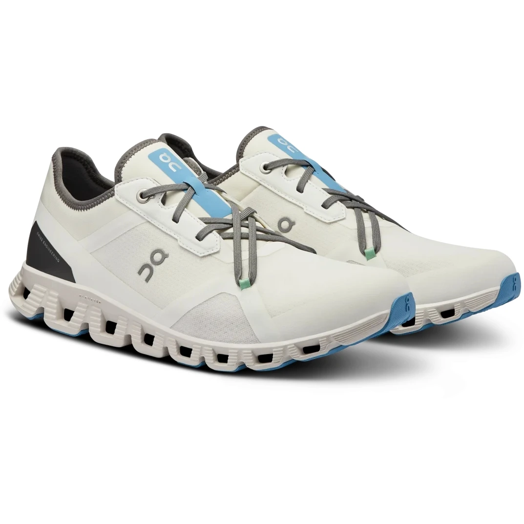 On Running On Cloud X 3 AD Heren Schoenen - Undyed-White & Niagara 3 On Running On Cloud X 3 AD Heren Schoenen - Undyed-White & Niagara