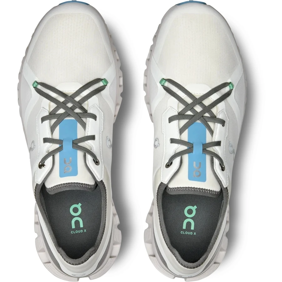 On Running On Cloud X 3 AD Heren Schoenen - Undyed-White & Niagara 6 On Running On Cloud X 3 AD Heren Schoenen - Undyed-White & Niagara - Afbeelding 4