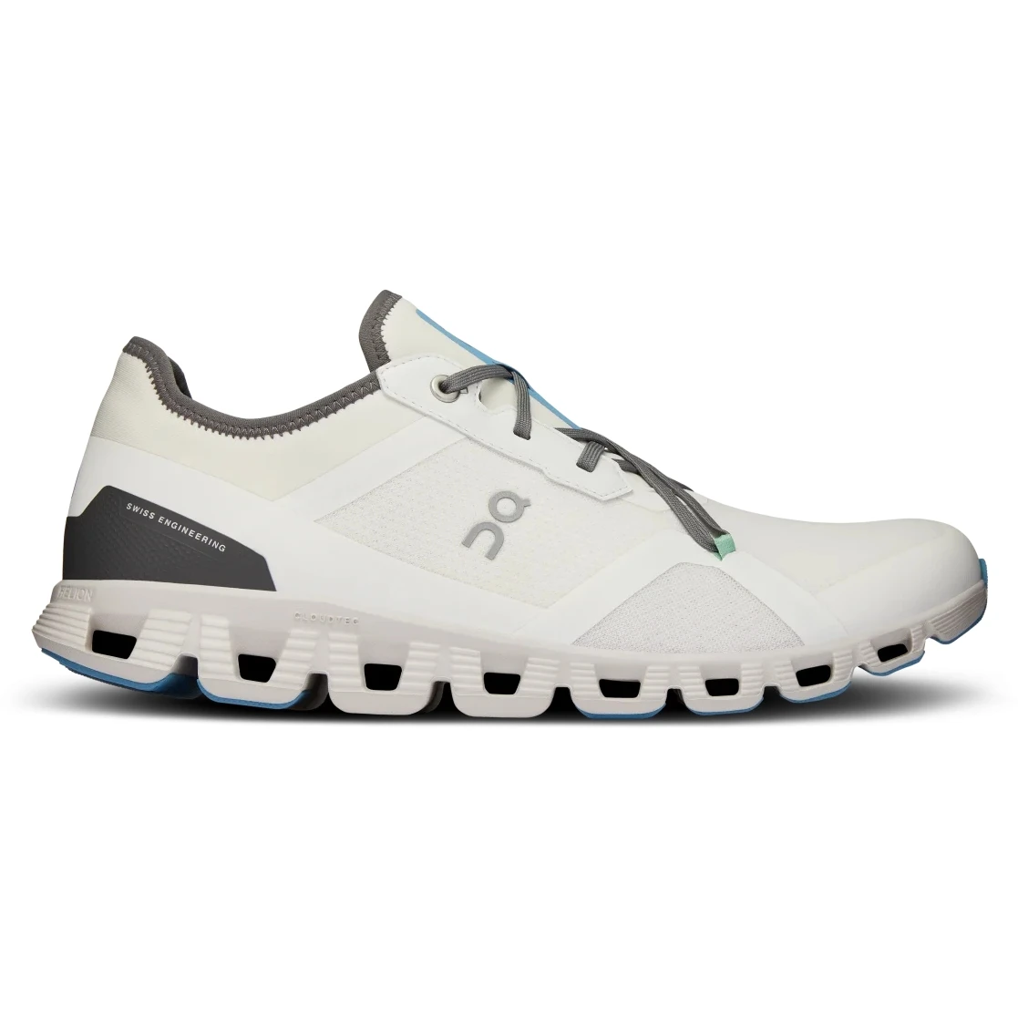 On Running On Cloud X 3 AD Heren Schoenen - Undyed-White & Niagara 4 On Running On Cloud X 3 AD Heren Schoenen - Undyed-White & Niagara - Afbeelding 2