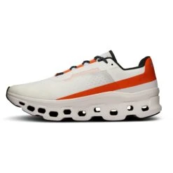On Running On Cloudmonster Hardloopschoenen - Undyed-White & Flame -Lichtvoetig on cloudmonster men running shoe undyyed white flame 5 1531546