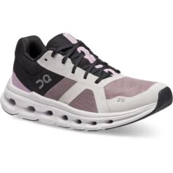 On Running On Cloudrunner Dames Hardloopschoenen - Heron & Black -Lichtvoetig on cloudrunner women running shoe heron black 6 1336135