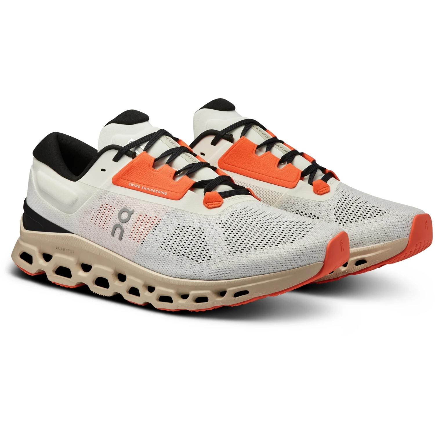 On Running On Cloudstratus 3 Heren Hardloopschoenen - Undyed-White & Sand 3 On Running On Cloudstratus 3 Heren Hardloopschoenen - Undyed-White & Sand