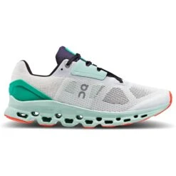 On Running On Cloudstratus Running Shoe - Undyed-White & Creek -Lichtvoetig on cloudstratus running shoe undyed white creek 5 1456049